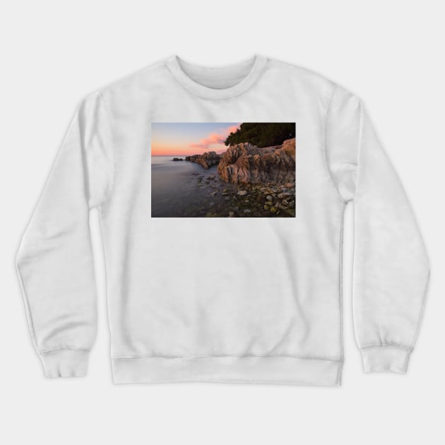 Rocks by the sea Crewneck Sweatshirt by ivancoric